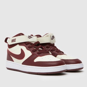Nike Court Borough Mid 2 CD7782-013 Sneaker Kids 6 Sail Lifestyle Shoes ZOGG4413