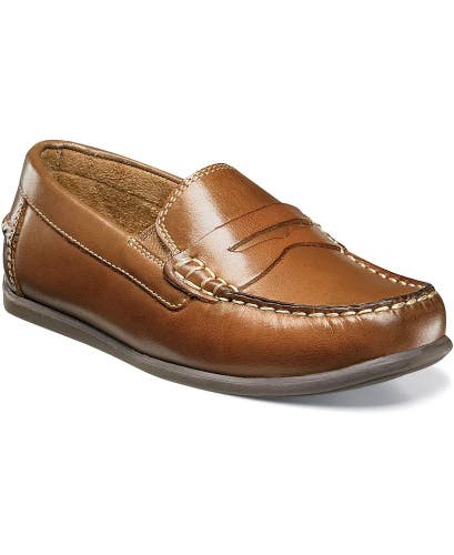 Florsheim Jasper 16563-257 Driver Loafers Kids 6 Saddle Slip On Shoes ZOGG4446