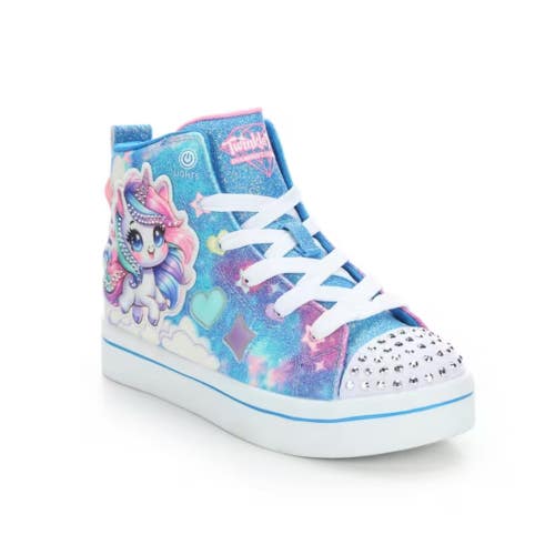 Skechers Twi-Lites 2.0 - Unicorn Glam Girls 2.5 M Blue Lifestyle Shoes ZOGG4344
