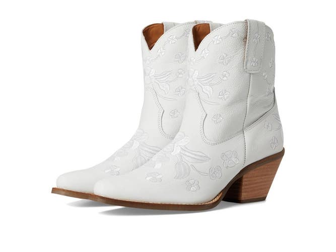 Dingo Sweetheart DI2183-100 Women's US 9.5 M White Floral Cowboy Boots ZOGG4470