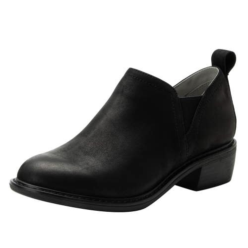 Alegria Merle Boots Women's 7 Black Leather Round Toe Ankle Bootie ZOGG4385