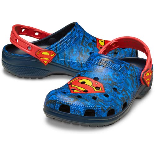 Crocs Superman Classic 211131-90H Clogs Men's Blue Slip On Comfort Shoes MOT275