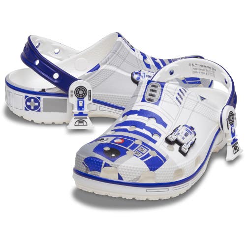 Crocs Star Wars R2-D2 Classic 211490-90H Clogs Men's White Comfort Shoes MOT282