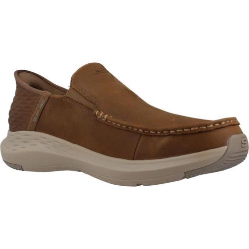 Skechers Parson - Oswin 204866WW-DSR Men 12 2W Desert Brown Casual Shoes MEW2586