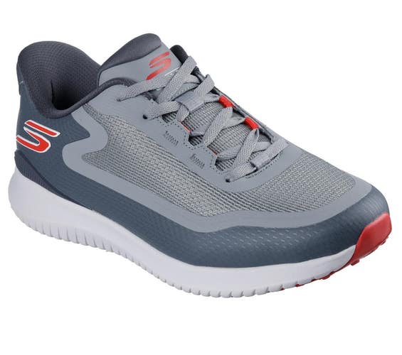 Skechers GO Golf Flight 214131-GRY Sneakers Men's Gray Spikeless Shoes MEW2604