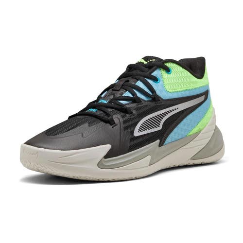 Puma Dagger 311353-09 Sneakers Men's Black Bright Aqua Basketball Shoes MEW2588