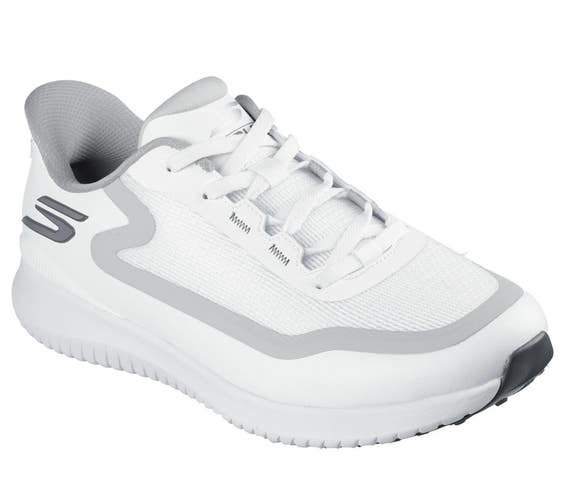Skechers GO Golf Flight 214131-WGY Sneakers Men's White Spikeless Shoes MEW2618