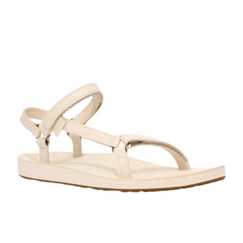 Teva Original Universal Slim Sandals Women's 10 Ivory Leather Strappy Hawk3386