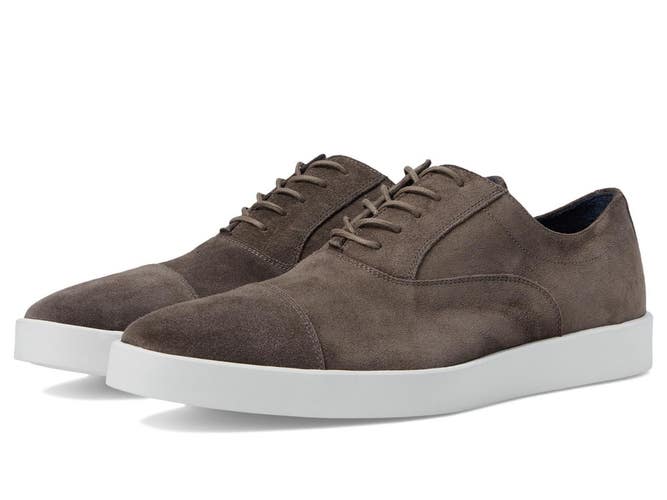 Johnston & Murphy Bolivar 24-6693 Men's 9.5 M Gray Suede Cap Toe Shoes ZOGG4433