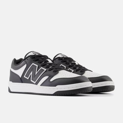 New Balance 480 BB480LBA Sneakers Men's 5 Black Leather Lifestyle Shoes PNE390