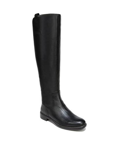 Franco Sarto Meyer Riding Boots Womens US 10M Black Wide Calf Knee High ZOGG4512