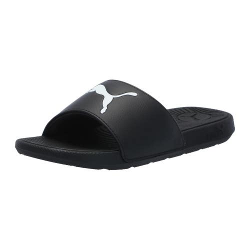 Puma Cool Cat 2.0 Sandals Kids US 1 Black White Slip On Open Toe Slide GBO4664