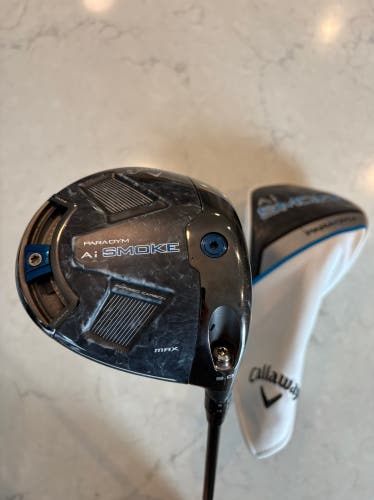 Callaway Paradym Ai Smoke MAX Driver 9° TENSEI 60g Stiff RH w/ Headcover EXCELLENT