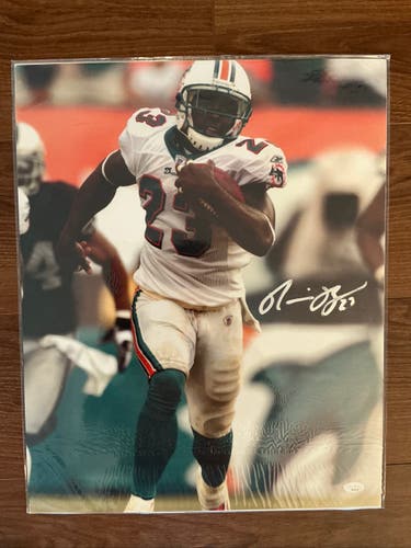 Ronnie Brown Autographed Signed 16x20 Photo Dolphins Running Back JSA COA #23