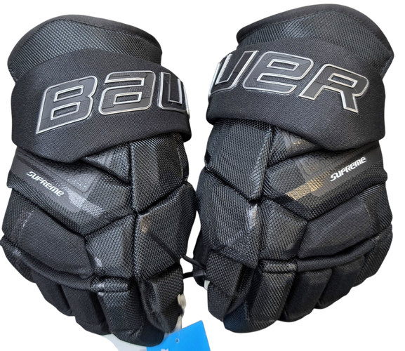 Bauer Supreme Mach Black/Black Intermediate 13" Hockey Gloves NEW