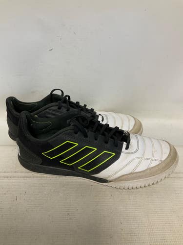 Used Adidas Soccer Indoor Shoes Black And White Senior 13 11823-S000042513