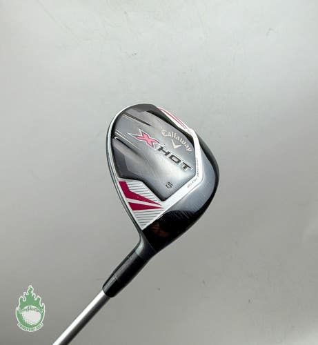 Used RH Callaway X Hot Fairway 5 Wood 18* PXv Ladies Flex Graphite Golf Club