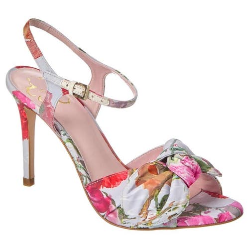 Ted Baker Neelia Sandals Women's 10.5 M Multicolor Floral Ankle Strap ZOGG4458