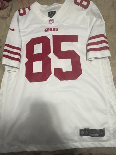 San Francisco 49ers George Kittle Men’s Jersey- Color- White, Size-Medium