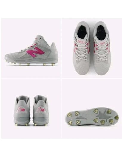 New Balance FuelCell Ohtani 1 Mothers Day MSHOTP1 Gray/Pink Baseball Cleats Sz15