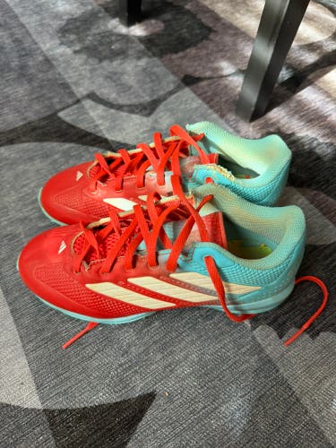 Blue Kid's 3.5Y (Big Kids / Youth) Youth Adidas Adizero Afterburner Low Top Molded Cleats (Used)