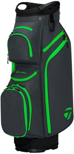 NEW 2026 TaylorMade Cart Lite Grey/Neon Green 14-Way Golf Cart Bag