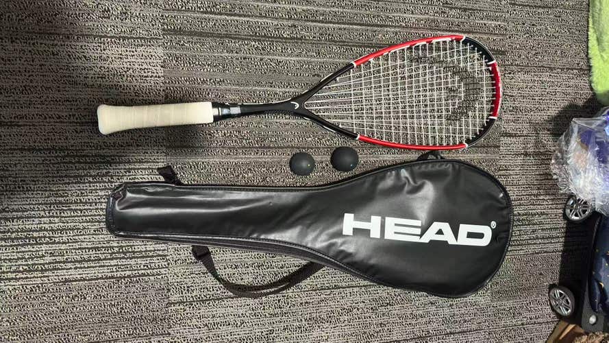 HEAD squash Racquet (Used) Comes with 2 free squash balls