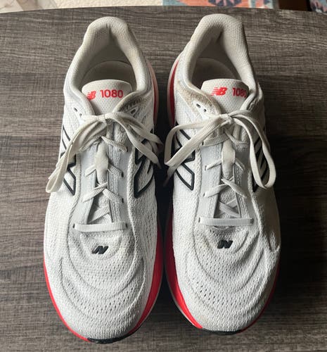 White Men's Size M 8.0 (W 9.0) Adult New Balance 1080v15 Shoes (Used)