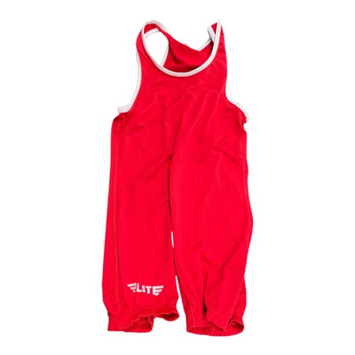 Used Wrestling Singlet Red SM 11735-S000366693