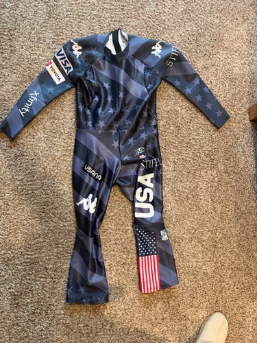 Kappa Us Ski team  Large 2023 DH Ski Suit (Used) FIS Legal