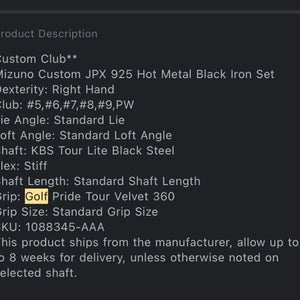 Mizuno JPX 925 hot metal