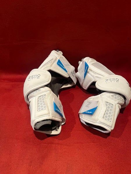 True ZeroLyte Lacrosse Arm Pads / Elbow Guards Size Small