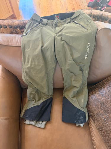 Army Green Unisex Small Arctica side zip Ski Pants (Used)