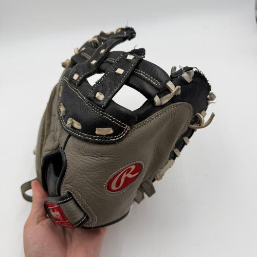 Rawlings Highlight series 32.5 Fastpitch Softball Catchers Mitt Baseball Glove NEEDS A NEW WEB