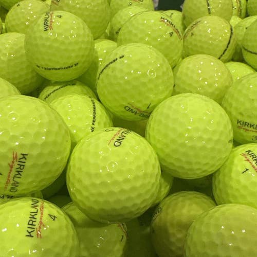 100 KIRKLAND SIGNATURE YELLOW Near Mint to Mint Used Golf Balls AAAA-AAAAA