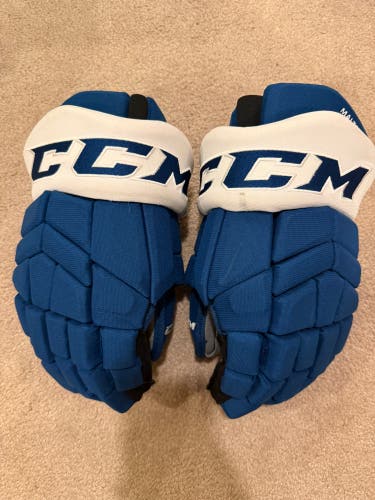 New Blue Colorado Avalanche CCM HGTKXP Pro Stock Gloves Maltsev 14”