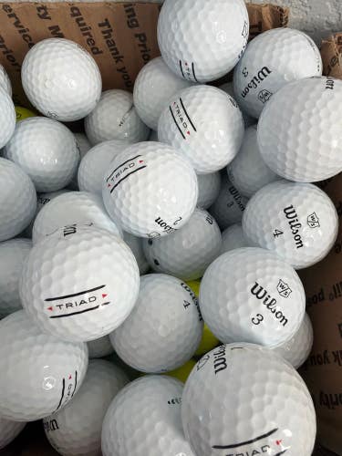 48 MIZUNO YELLOW Near Mint to Mint Used Golf Balls AAAA-AAAAA