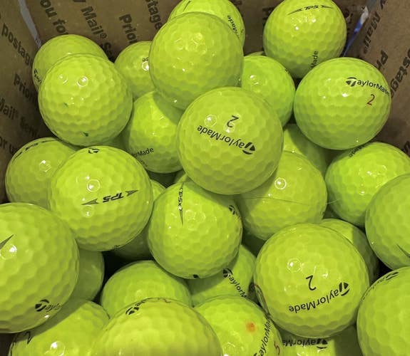 36 TAYLORMADE TP5X YELLOW Near Mint to Mint Used Golf Balls AAAA-AAAAA