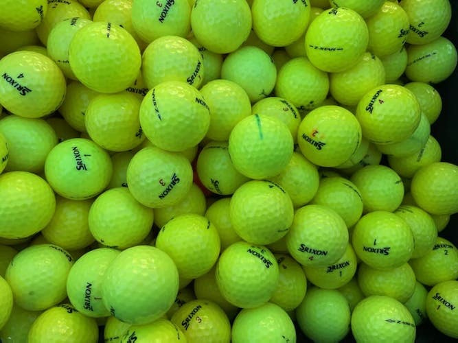 50 SRIXON Z STAR YELLOW Near Mint to Mint Used Golf Balls AAAA-AAAAA