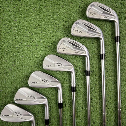 Callaway Apex MB Pro 2014 Forged Combo Iron Set 4-PW Stiff Flex KBS Tour Steel