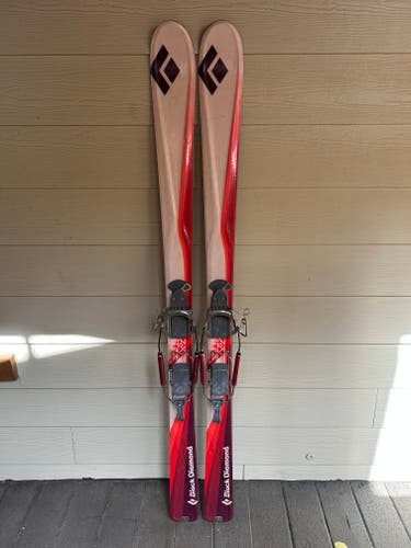 Women's Black Diamond Synchra Telemark Skis & Voile Switchback Bindings 160 cm. Backcountry Touring