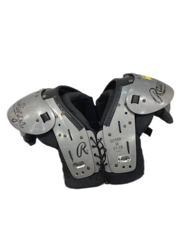 Used Rawlings CP36R FB Shoulder Pads Grey MD 11735-S000339202