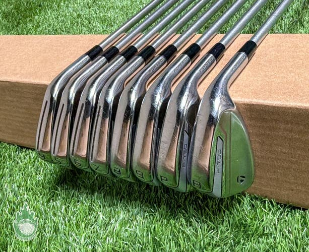 Used RH 2019 TaylorMade P-790 Irons 4-PW/AW C-Taper 105g Regular Steel Golf Set