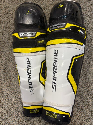Senior Bauer Supreme 2S Pro Shin Pads 16" (Used)