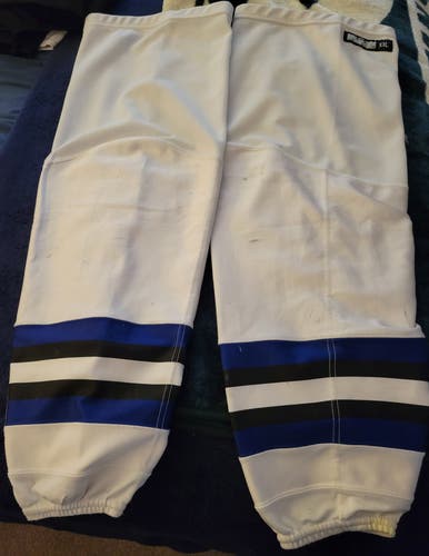 White Senior CCM Edge Socks (Used)