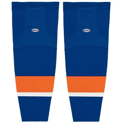 Athletic Knit HS2100-490 2010 New York Islanders Royal Mesh Hockey Socks - Senior XL Wide 30"