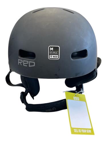 Used RED TRACE Snowsport Helmet Adult Black MD 11873-S000219081