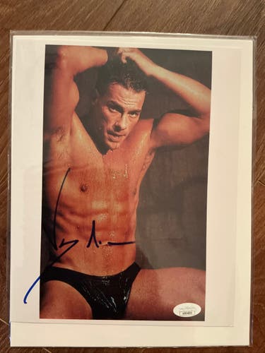 Jean Claude Van Damme Autographed Signed 8x10 Photo Kickboxer JSA COA JCVD