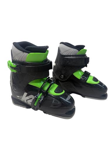 Used K2 XPLORER 2 Mens DH Ski Boot Black And Neon Green 260 MP - M08 - W09 11835-S000213640