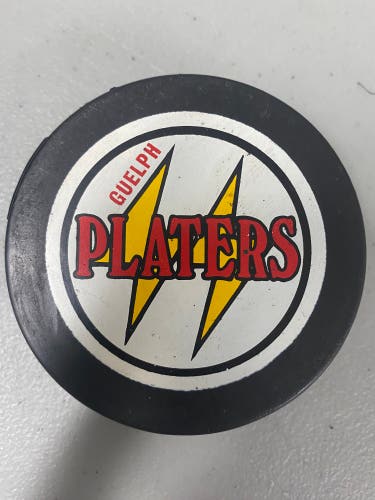 Guelph Platers puck